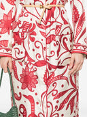 F.R.S. F.R.S. Seidenkrepp langer Kaftankleid