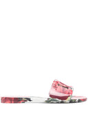 Slides com estampa floral Dolce & Gabbana
