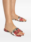 Slides com estampa floral Dolce & Gabbana