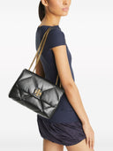Borsa a spalla in pelle con diamanti Tory Burch Kira
