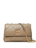 Bolsa pequena de couro tiracolo Tory Burch Kira Diamond