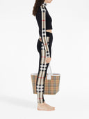 Leggings de jersey stretch Burberry com acabamentos xadrez