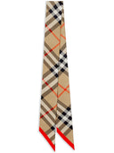 Fular de seda con cuadros de Burberry