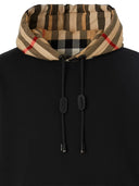 Burberry Karo Baumwollmischung Reißverschluss Kapuzenpullover