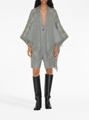 Capa Reversível de Lã com Estampa Vintage Burberry