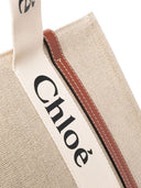 Chloé Woody Leinwand mittelgroße Tragetasche