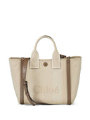 Bolsa tote pequena de lona Chloé Carry