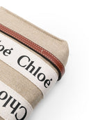 Chloé Woody kleine Leinentasche