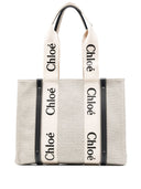 Borsa tote media in tela Woody di Chloé