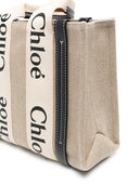Chloé Woody Mini-Leinentasche