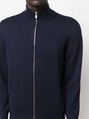 Cardigã de cashmere Brunello Cucinelli com zíper e gola alta