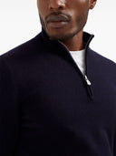 Maglione Brunello Cucinelli in cashmere con mezza cerniera