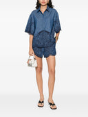 Shorts jeans bordados Zimmermann Coco