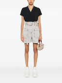 T-shirt in cotone con catena Monili Brunello Cucinelli