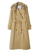 Abrigo Trench mediano Burberry Castleford con cuello de cuadros