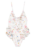 Traje de baño entero Lucky de Zimmermann con volantes