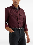 Camiseta de cuello redondo Brunello Cucinelli en jersey de algodón con logo