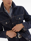 Camisa de botones a rayas Brunello Cucinelli