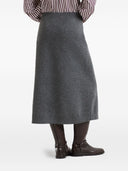 Brunello Cucinelli Midirock aus doppelt gestricktem Kaschmir