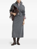 Brunello Cucinelli Midirock aus doppelt gestricktem Kaschmir