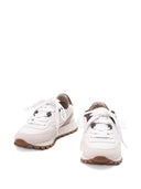 Scarpe da corsa in vitello e camoscio Brunello Cucinelli