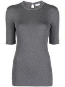 Brunello Cucinelli Monili-trim stretch-cotton T-shirt