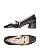 Scarpins Jimmy Choo Elisa 45 em couro Nappa e verniz