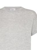 T-shirt in maglia Lurex di Brunello Cucinelli