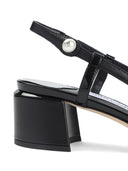 Jimmy Choo Elisa Sling Back 45 Décolleté in pelle verniciata e nappa