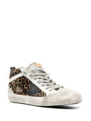 Scarpe Golden Goose Mid Star Leo in pelle di cavallino con stella e virgola