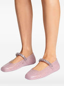 Sapatilhas The Jelly Ballerina da Jimmy Choo com Adorno de Cristal