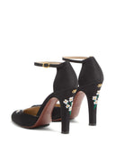 Valentino Garavani Décolleté Hi Dolly in tessuto con ricamo floreale 105mm