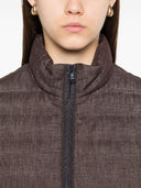 Giacca trapuntata con zip frontale Brunello Cucinelli