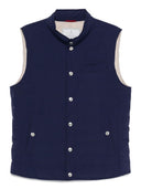 Brunello Cucinelli Bonded taffeta lightweight down vest