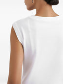 Camiseta de algodão com logo Dolce & Gabbana