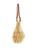 Bolsa tote média de ráfia Zimmermann Goldentime