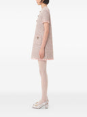 Valentino kurzes Kleid aus besticktem Band-Tweed