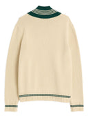 Valentino Le Chien De La Maison Jacquard Stickerei Wollpullover