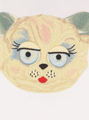 T-shirt con toppa a forma di faccia di gatto Valentino