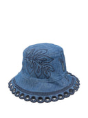 Boné de brim bordado Zimmermann