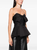 Alexander McQueen Oberteil mit Schleifendetail und Peplum