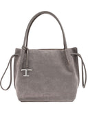 Bolso Tote de Gamuza con Cordón de Tod's