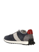 Sneakers vintage Tod's in camoscio e tessuto tecnico