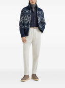 Brunello Cucinelli Jacquard Reißverschluss-Cardigan