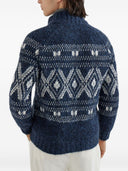 Brunello Cucinelli Jacquard Reißverschluss-Cardigan