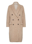 Abrigo de lana virgen y mohair Brunello Cucinelli con deslumbrante motivo de cocodrilo
