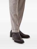 Bota Chelsea Brunello Cucinelli em couro de bezerro cloudy
