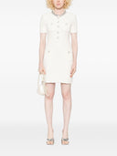 Vestido mini adornado con botones de Self-Portrait