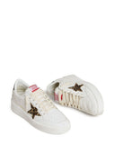 Golden Goose Ball Star con stella in pelle di pony Leo e linguetta del tallone in pelle laminata nera