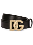 Cinto de couro Dolce & Gabbana DG Logo
